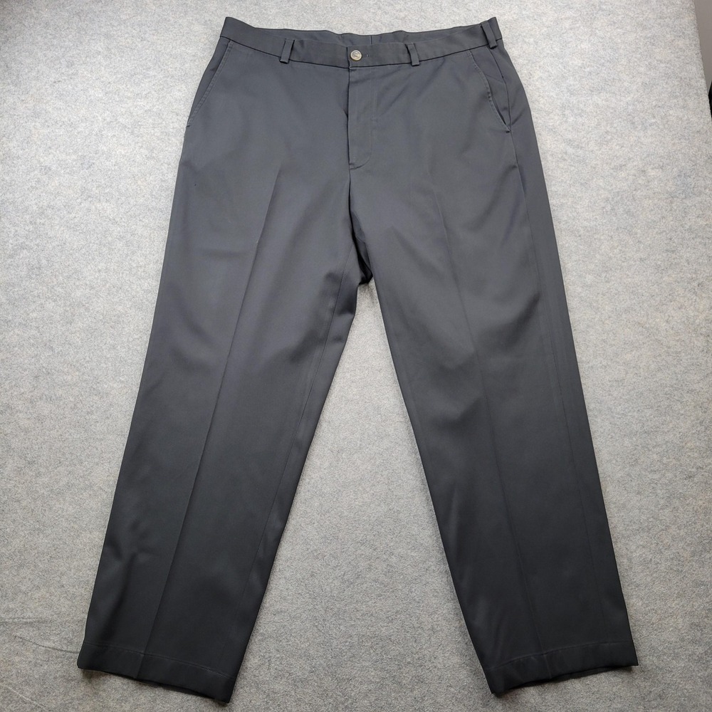 Brooks Brothers Dress Pants Mens 38x30 Gray Polyester Flat Front Prosport